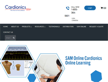 Tablet Screenshot of cardionics.com